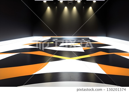 Game background: Modern black background design, stage-style background 130201374