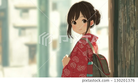 和服女孩 130201376