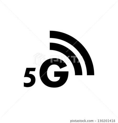 5g icon template vector logo illustration 130201418