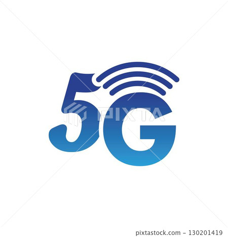 5g icon template vector logo illustration 130201419