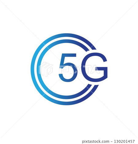 5g icon template vector logo illustration 130201457