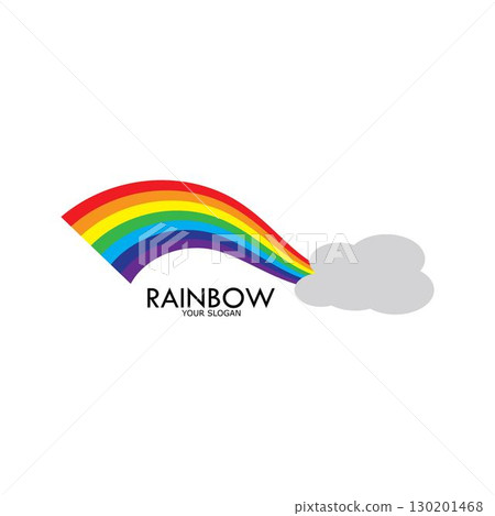 Rainbow vector icon illustration Rainbow vector icon illustration 130201468