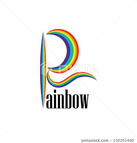 Rainbow vector icon illustration Rainbow vector icon illustration 130201480