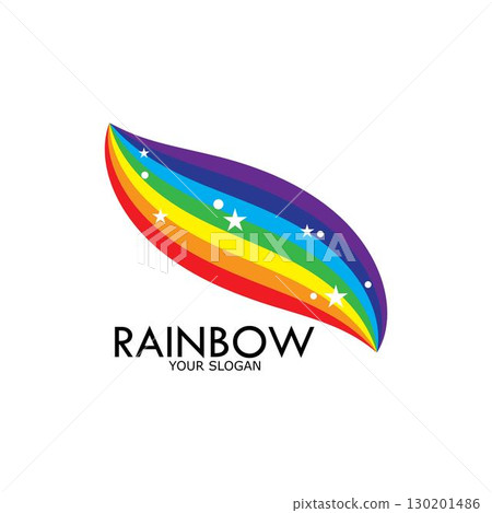 Rainbow vector icon illustration Rainbow vector icon illustration 130201486