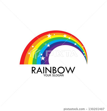 Rainbow vector icon illustration Rainbow vector icon illustration 130201487