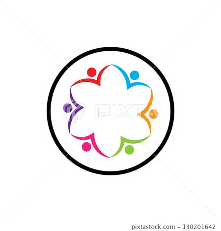 Community, network and social icon 130201642