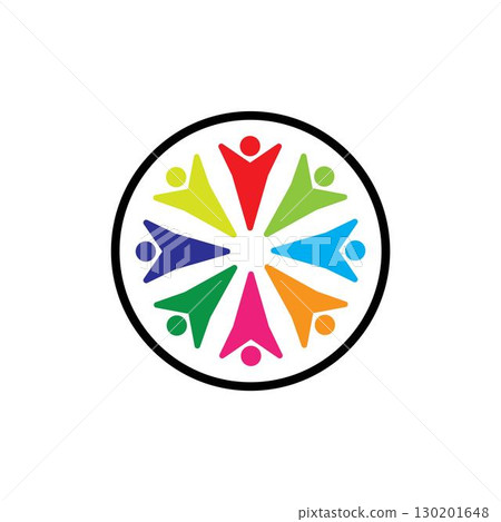 Community, network and social icon 130201648