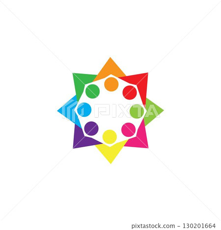 Community, network and social icon 130201664