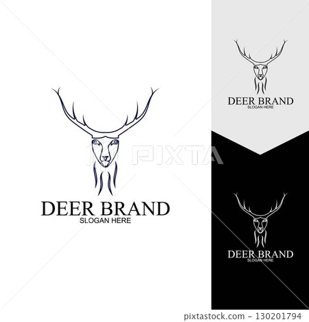Deer vector icon illustration design 130201794