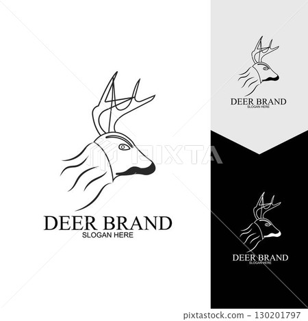 Deer vector icon illustration design 130201797