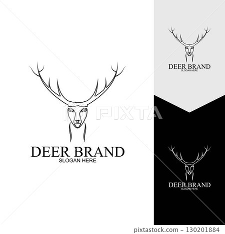 Deer vector icon illustration design 130201884