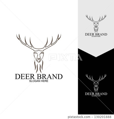 Deer vector icon illustration design 130201888