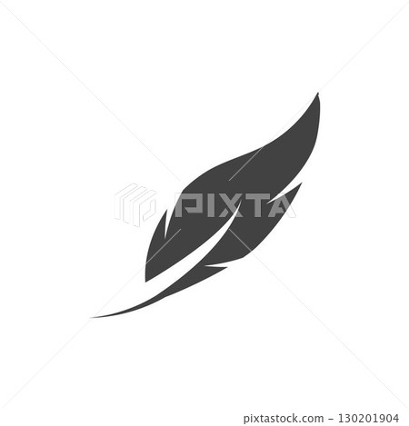 Feather logo vector template Feather logo vector template 130201904