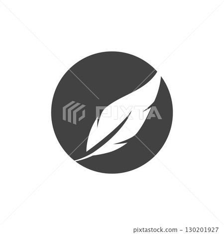 Feather logo vector template Feather logo vector template 130201927