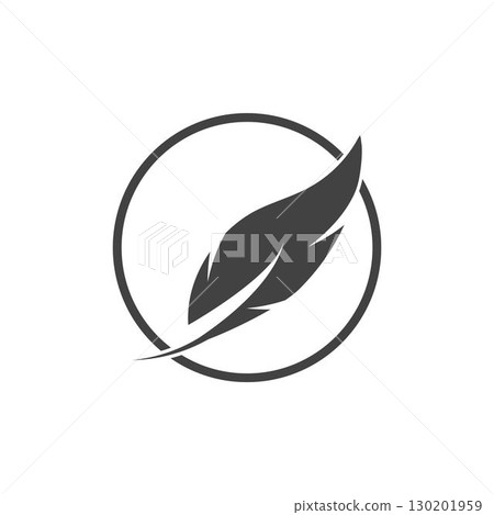 Feather logo vector template 130201959