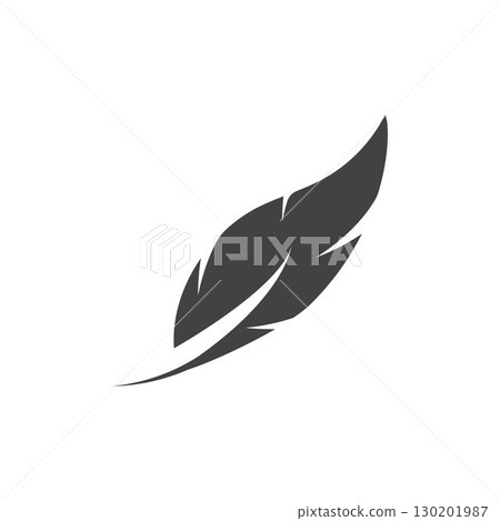 Feather logo vector template 130201987