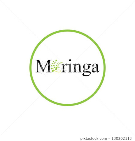 Moringa leaf logo illustration vector design 130202113