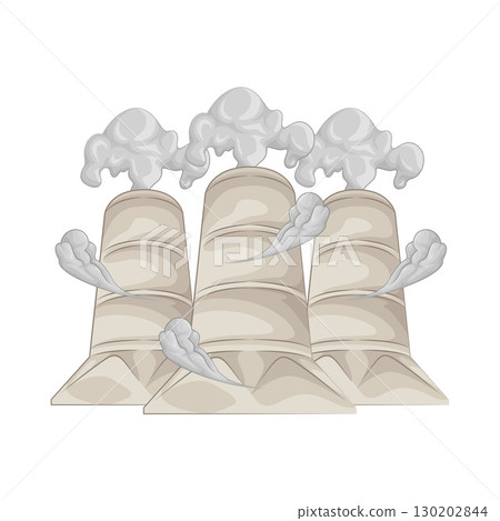 Illustration of Nuclear Power Plant  130202844