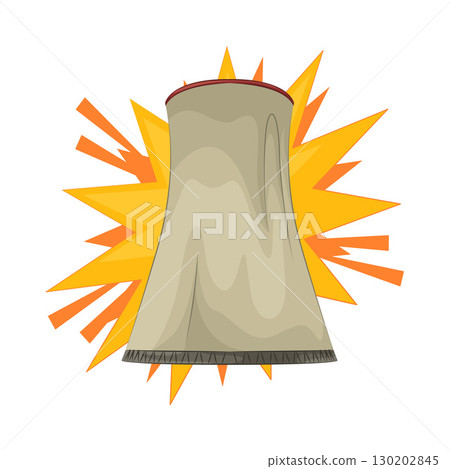 Illustration of Nuclear Power Plant  130202845