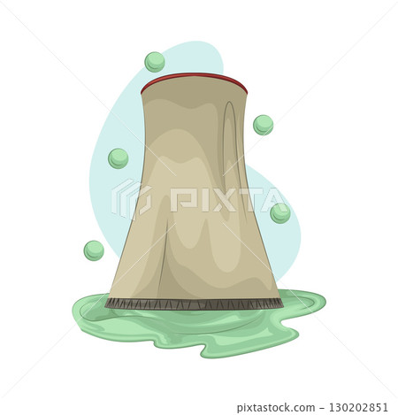 Illustration of Nuclear Power Plant  130202851