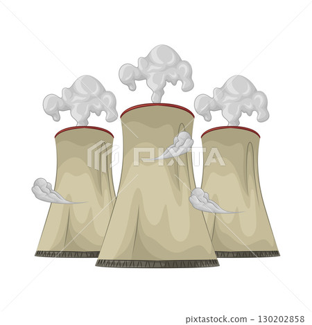 Illustration of Nuclear Power Plant Illustration of Nuclear Power Plant 130202858