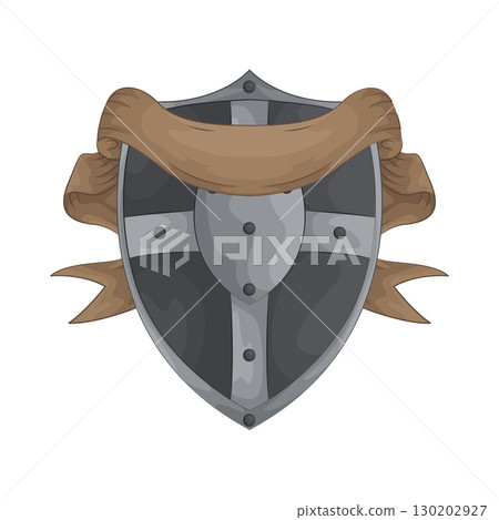 Illustration of Ribboned Shield 130202927