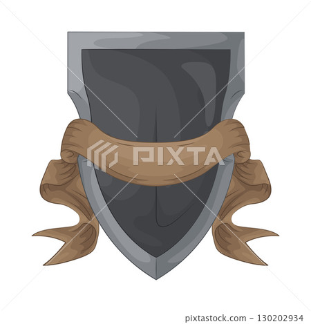 Illustration of Ribboned Shield 130202934