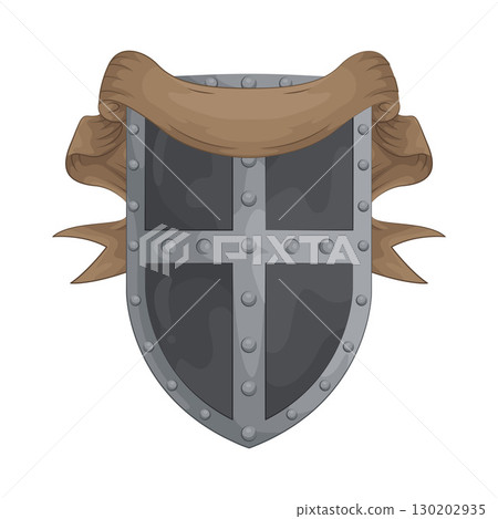Illustration of Ribboned Shield 130202935