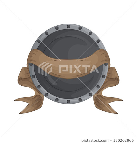 Illustration of Ribboned Shield  130202966