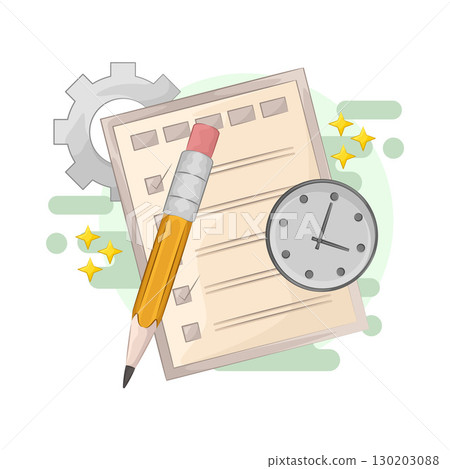 Illustration of Task check Illustration of Task check 130203088