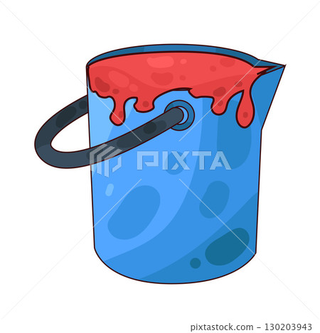 illustration of paint bucket 130203943