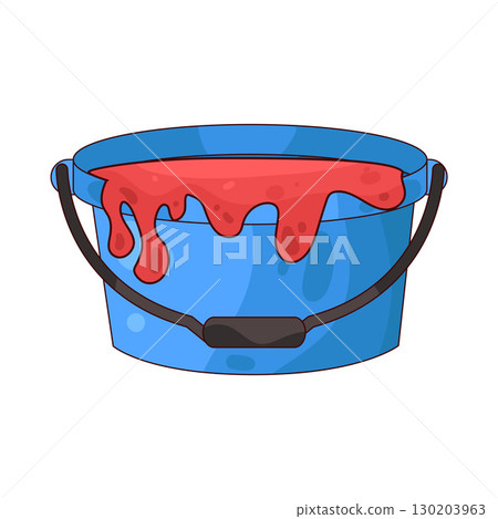 illustration of paint bucket 130203963