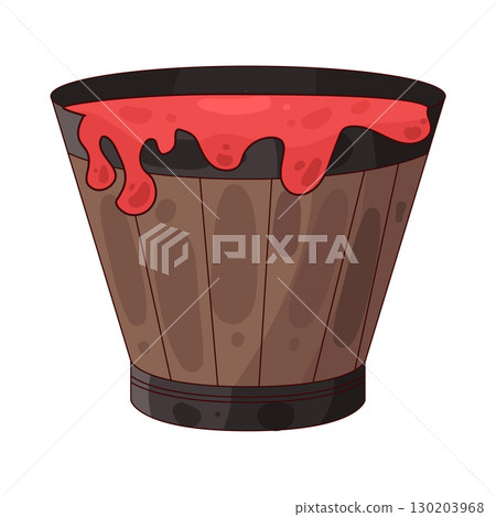 illustration of paint bucket 130203968