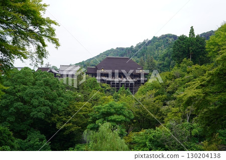 京都清水寺的舞台與新綠景觀 130204138