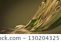 Modern abstract composition in warm metallic tones. 3D render background 130204325