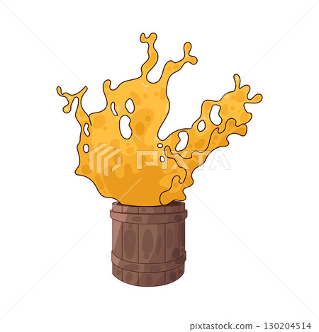 illustration of paint bucket splash 130204514