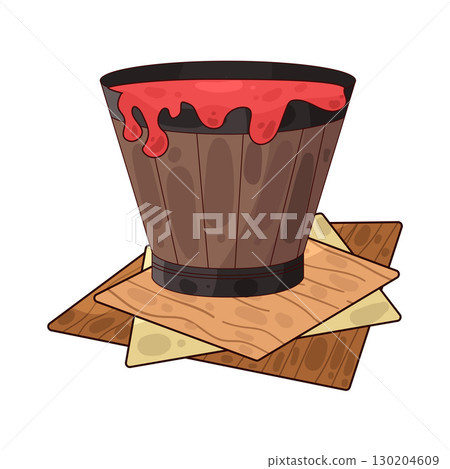 illustration of paint bucket 130204609