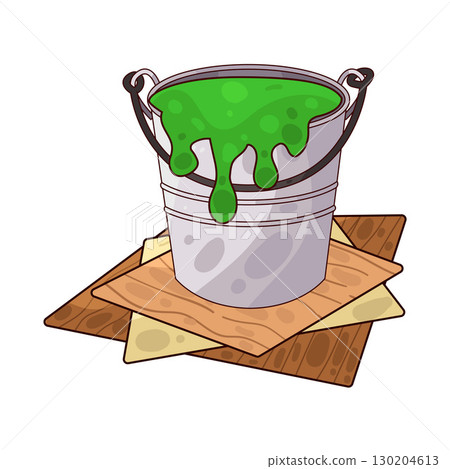 illustration of paint bucket 130204613