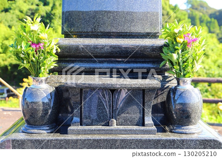 Grave visit and Buddhist flowers Grave visit and Buddhist flowers 130205210