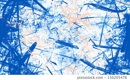 Randomly drawn crayon-style background material, blue Randomly drawn crayon-style background material, blue 130205476