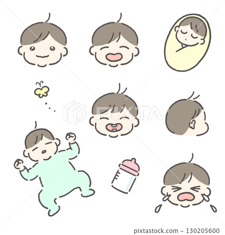 可愛的小寶寶插圖集 130205600
