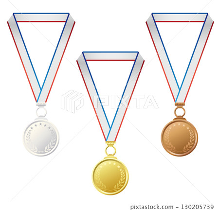 金牌、銀牌和銅牌插圖集 金牌、銀牌和銅牌插圖集 130205739