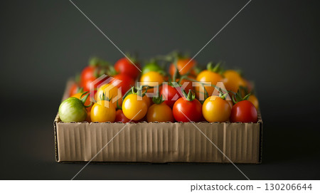 Stylish and colorful cherry tomatoes 130206644