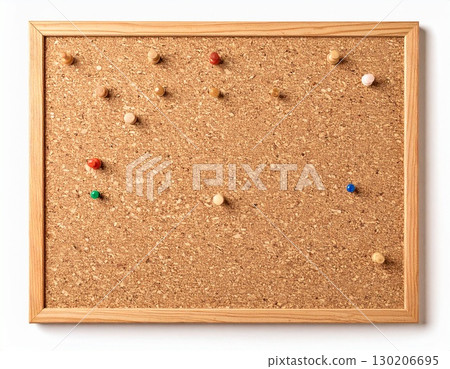 Simple cork board (with or without push pins / white background) 130206695