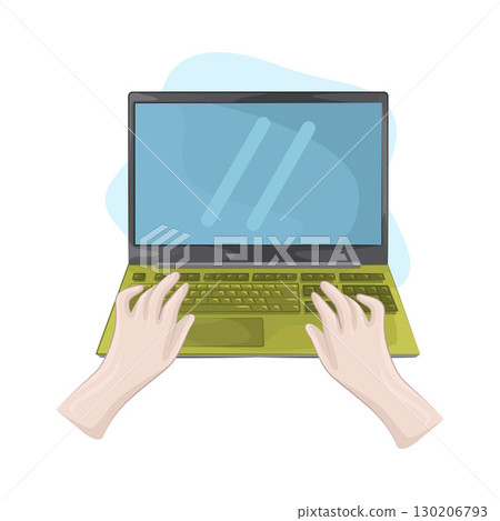 Illustration of Laptop   130206793