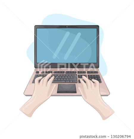 Illustration of Laptop   130206794