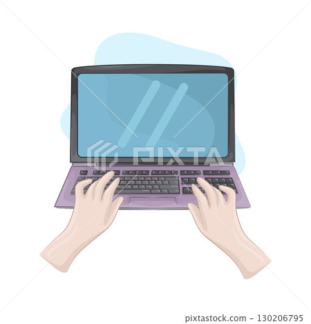 Illustration of Laptop   130206795