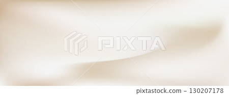 Elegant pearl and cream gradient with soft abstract background. Warm neutral pastel texture for ivory silk wave or minimalist studio backdrop in beige. Vector illustration 130207178