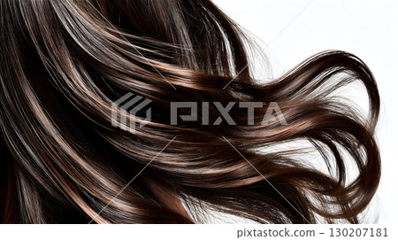 Beautiful shiny hair close-up 130207181