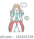 健康狀況不佳的年輕女性：便秘、腹瀉、痔瘡 130207238